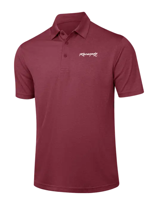 Cardinal Heather Contender Polo w/Renegade RV Logo