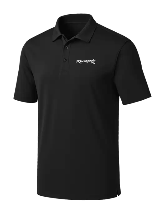 Black Silk Touch Performance Polo w/Renegade RV Logo