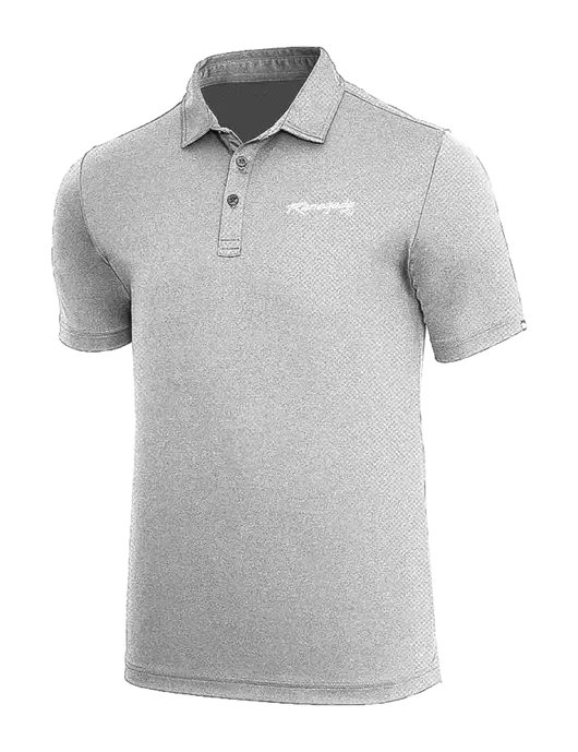 TravisMathew Medium Grey Heather Coto Performance Polo w/Renegade RV Logo