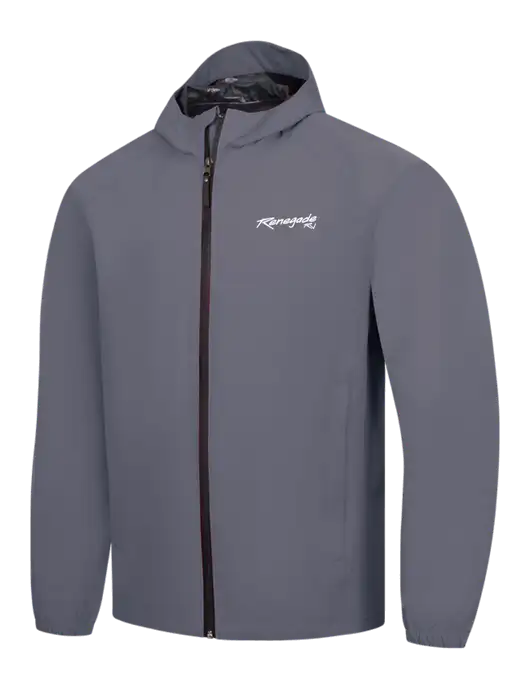 Dark Grey Essential Rain Jacket w/Renegade RV Logo