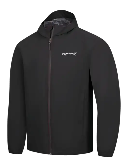 Black Essential Rain Jacket w/Renegade RV Logo