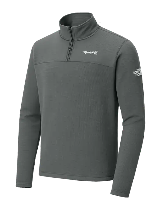 The North Face Aim 1/4-Zip Dark Medium Grey Fleece w/Renegade RV Logo
