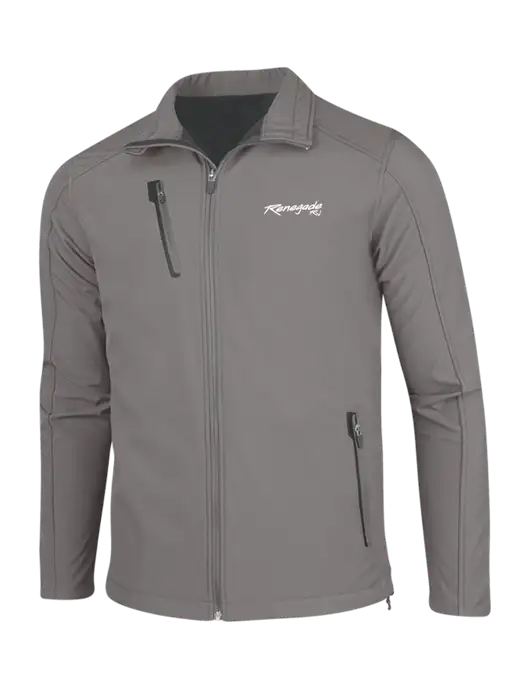 Medium Grey Welded Softshell Jacket w/Renegade RV Logo