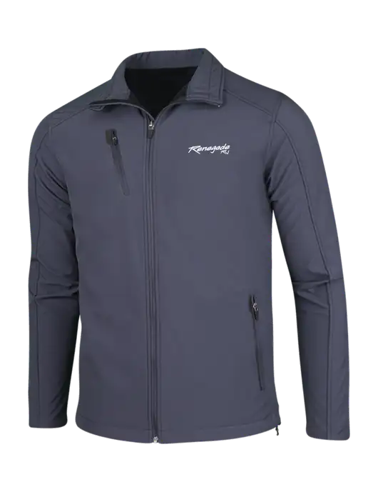 Dark Grey Welded Softshell Jacket w/Renegade RV Logo