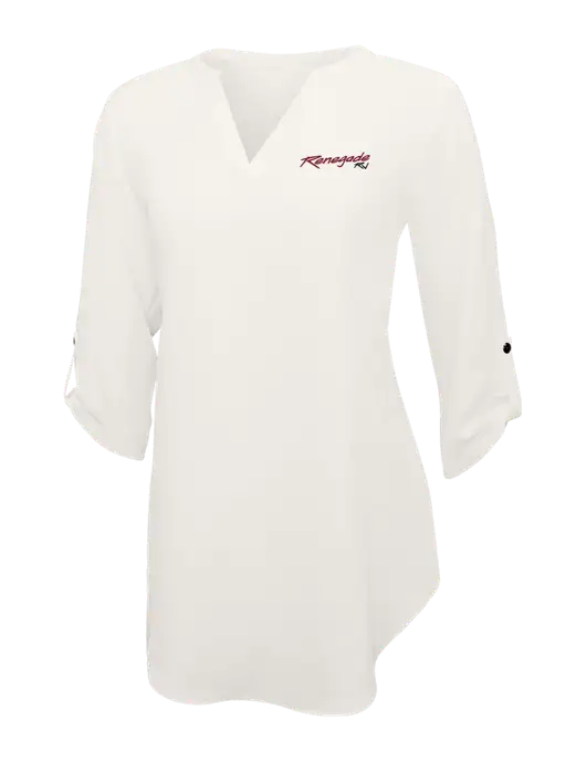 Ivory Womens 3/4 Sleeve Tunic Blouse w/Renegade RV Logo
