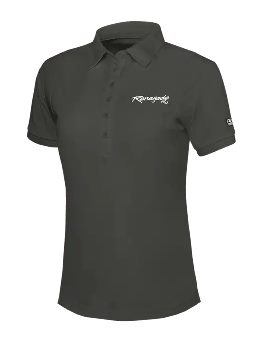 OGIO Womens Dark Grey Jewel Polo w/Renegade RV Logo