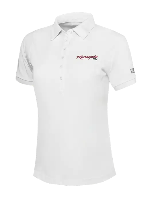OGIO Womens Bright White Jewel Polo w/Renegade RV Logo