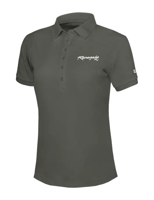 OGIO Womens Medium Grey Jewel Polo w/Renegade RV Logo