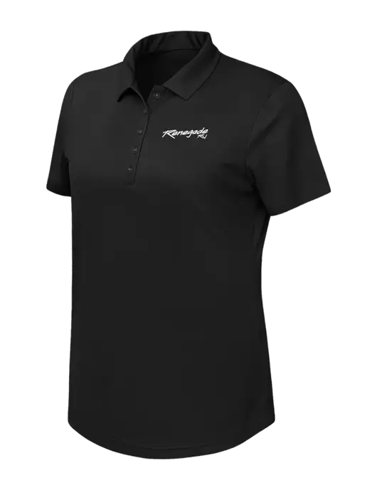 Callaway Womens Birdseye Black Polo w/Renegade RV Logo