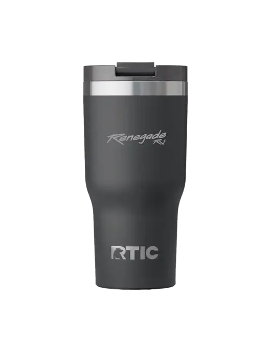 RTIC Essential 20 oz Charcoal Tumbler w/Renegade RV Logo