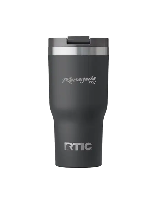 RTIC Essential 20 oz Charcoal Tumbler w/Renegade RV Logo