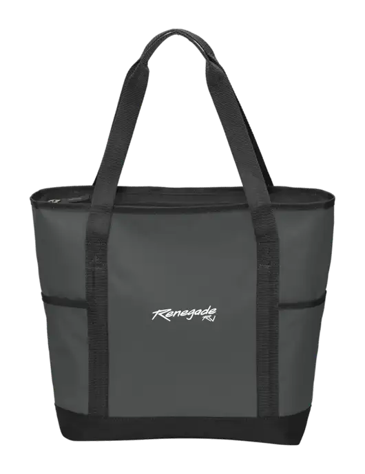 On the Go Charcoal/Black Tote  w/Renegade RV Logo