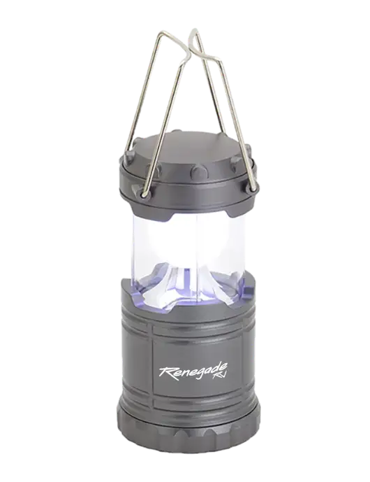 Gunmetal Mini Retro Lantern w/Renegade RV Logo